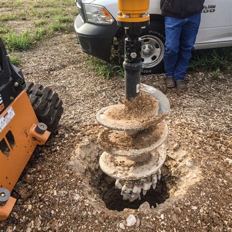 md12pd skid steer auger rocky ground|best auger for rocky land.